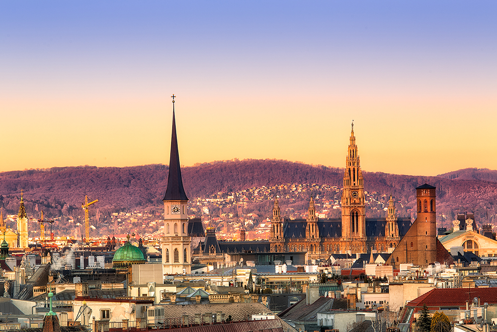 Vienna Austria Skyline